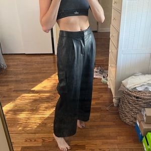 UO Leather Cargos